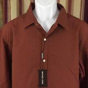 3/$35 New Michael Kors slim fit long sleeve shirt
